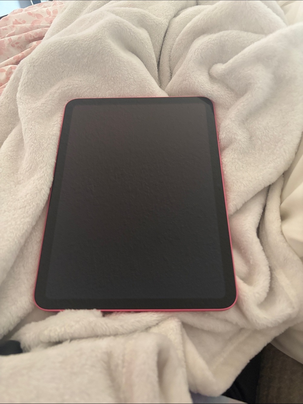 Apple Pink Tablet with Black Display